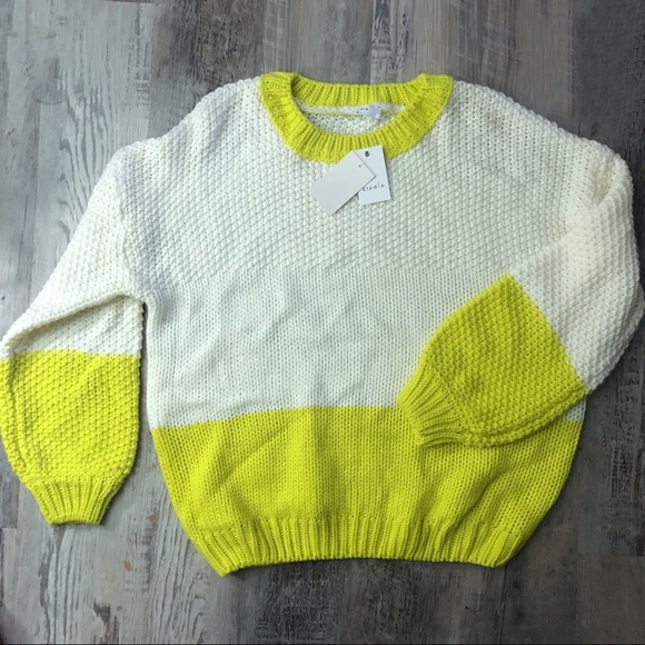 Elodie Sweaters - Elodie Color block Two Tone Crew Neck Sweater NWT